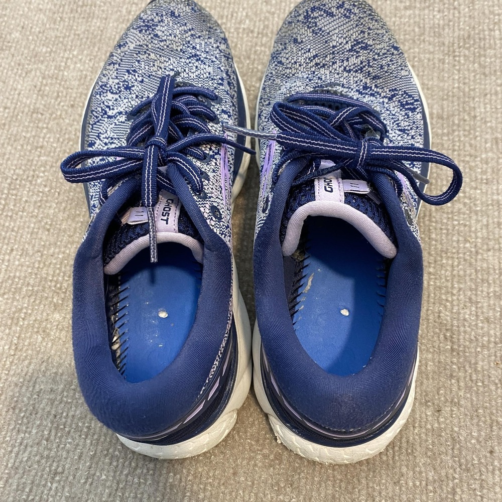 Brooks Ghost 11 Running Shoes Womens Size 7 Blue Mesh Cushioned 1202771B406 - Picture 5 of 9